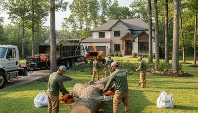 Professional lawn care and tree removal service in Overland Park, KS