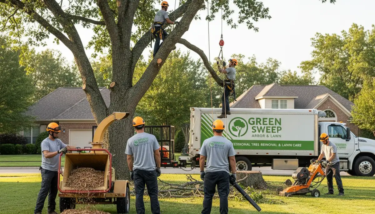 Professional lawn care service in Overland Park KS improving grass health and curb appeal