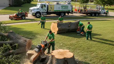 Professional lawn care and tree removal in Overland Park, KS by Chop Chop Tree experts