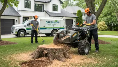Professional stump removal service in Overland Park, KS clearing tree stumps safely and efficiently