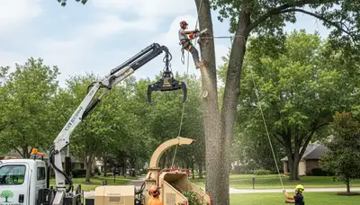 Professional tree removal service in Overland Park, KS by Chop Chop Tree experts