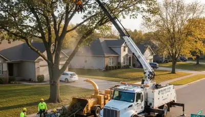Professional tree removal service in Overland Park KS by certified arborists
