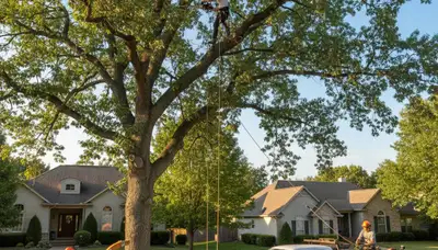Professional tree removal service in Overland Park KS by certified arborists