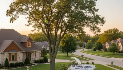 Professional tree removal service in Overland Park KS by certified local arborists