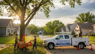 Professional tree removal service in Overland Park KS by local certified arborists